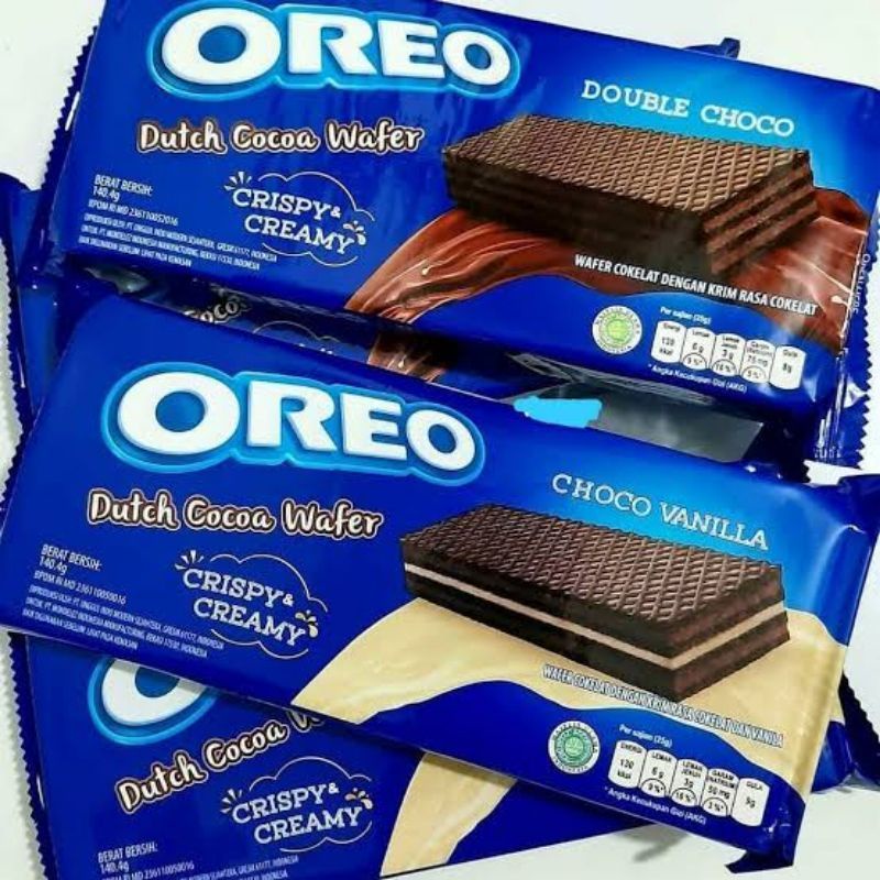 Jual Oreo Dutch Cocoa Wafer Double Choco Choco Vanila Gr