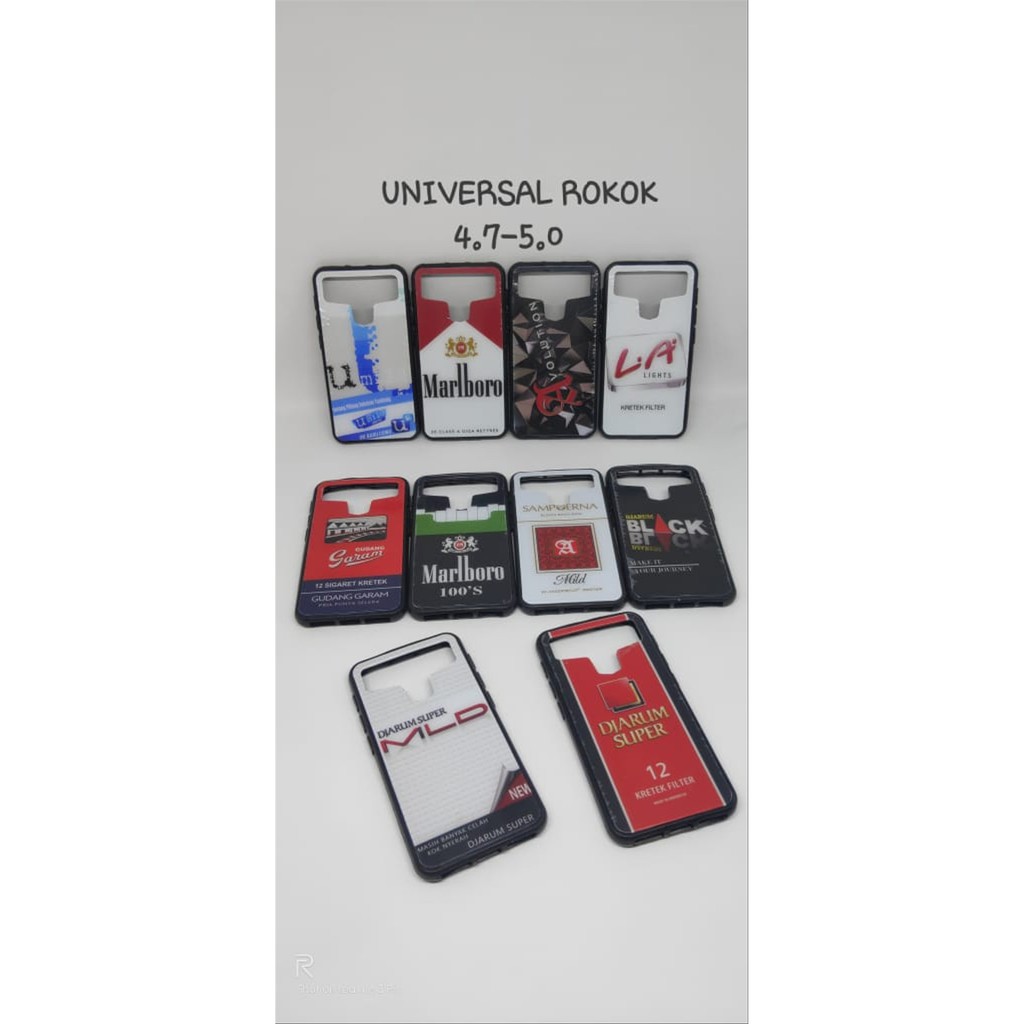 Case Universal Motif Rokok Ukuran 4.7 sampai 5.0 Inch