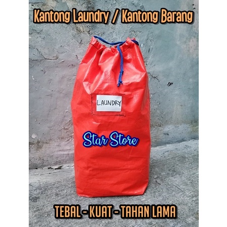 Tas Kantong Laundry Terpal 50kg / Karung Terpal Barang Ekspedisi Tebal