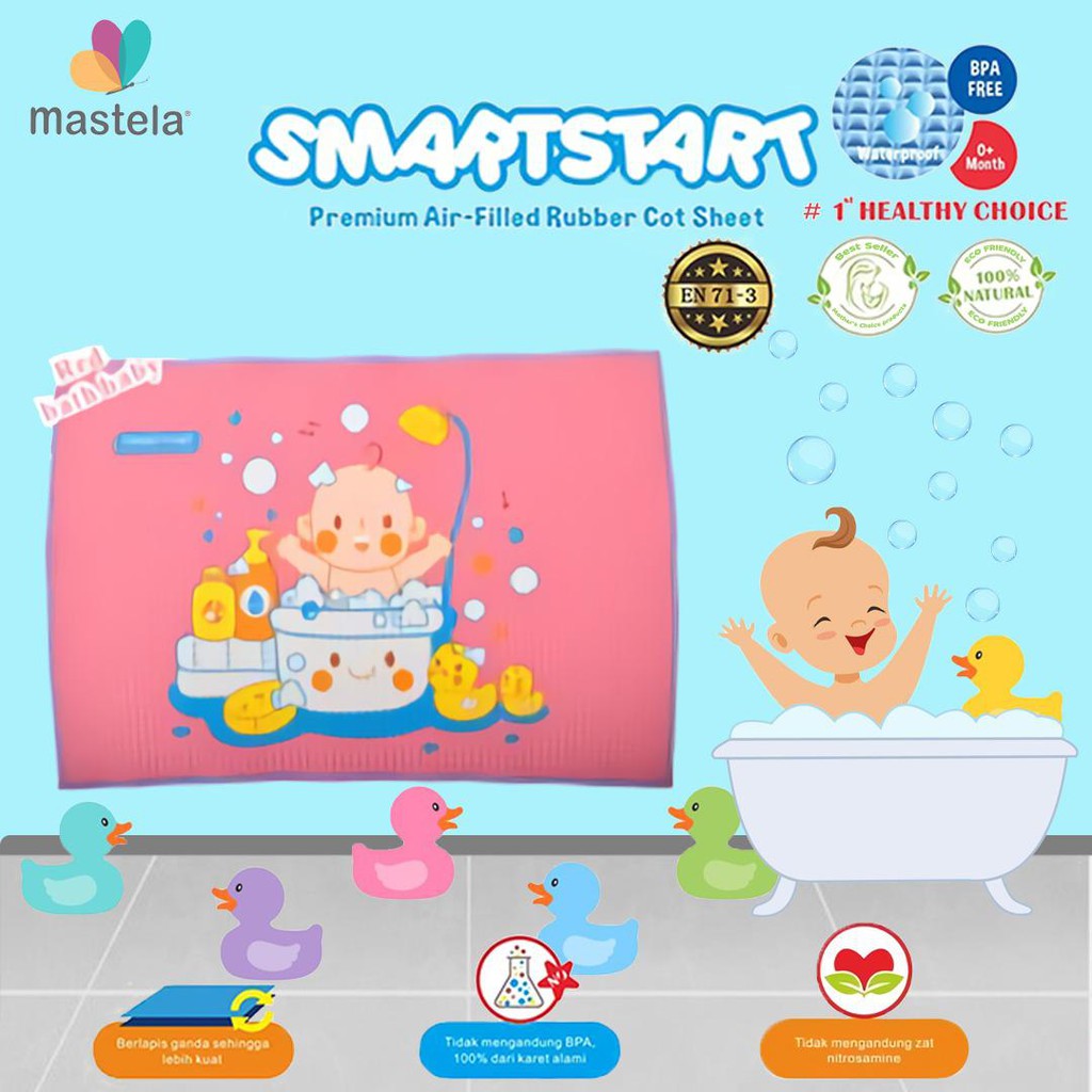 Mastela Smart Start  Perlak Karet Bayi Rubber Mat