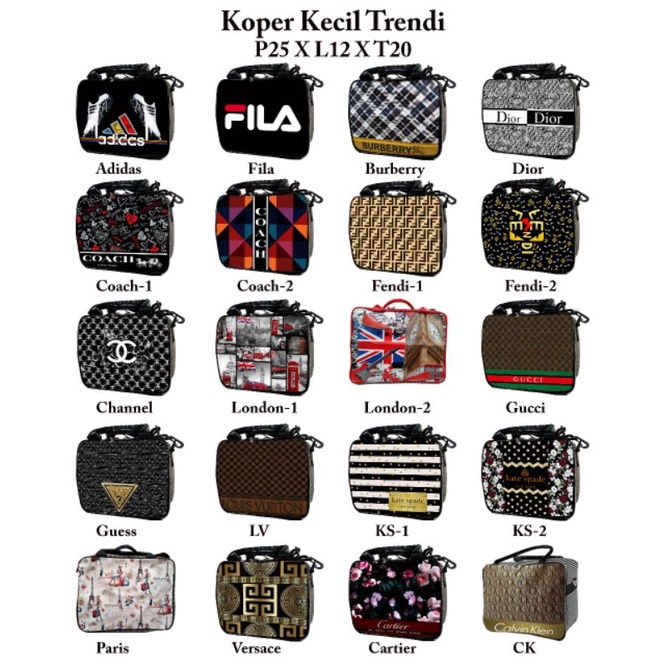 Tas travel bag / tas  Koper Kecil Trendi/tas tenteng