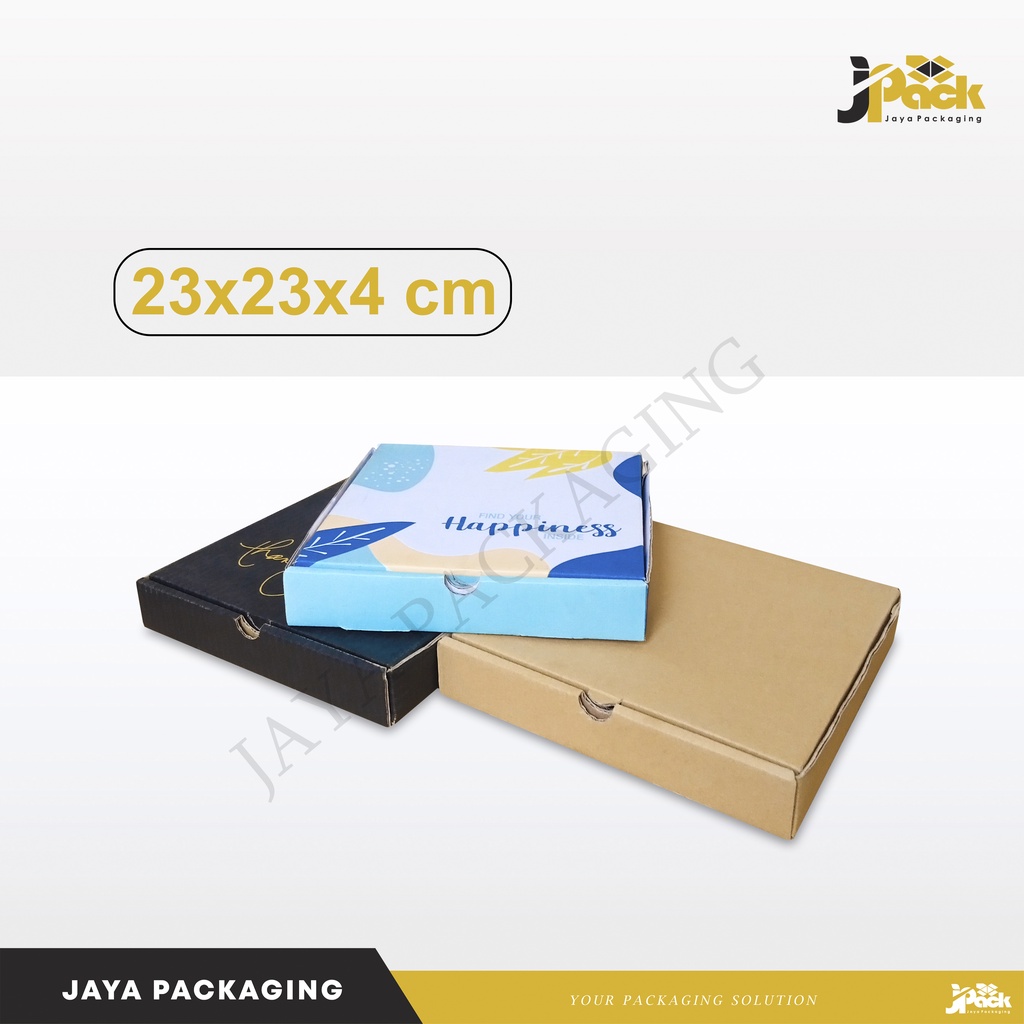 

Box Packing 23x23x4 cm LD Kardus/Box/Karton/Polos/Pizza/Hampers/Baju/brownis