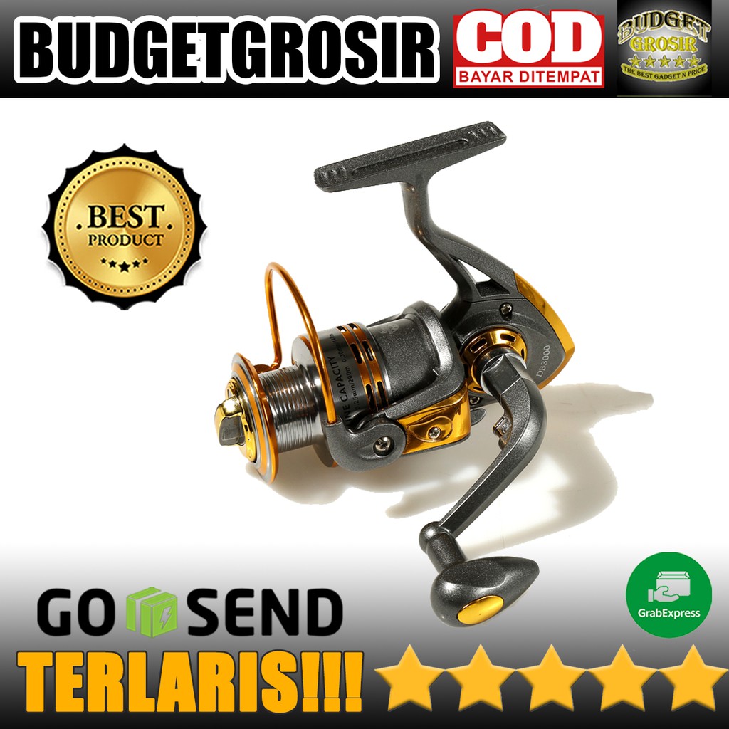 Gulungan Pancing DB3000A Metal Fishing Spinning Reel 10 Ball Bearing--Debao