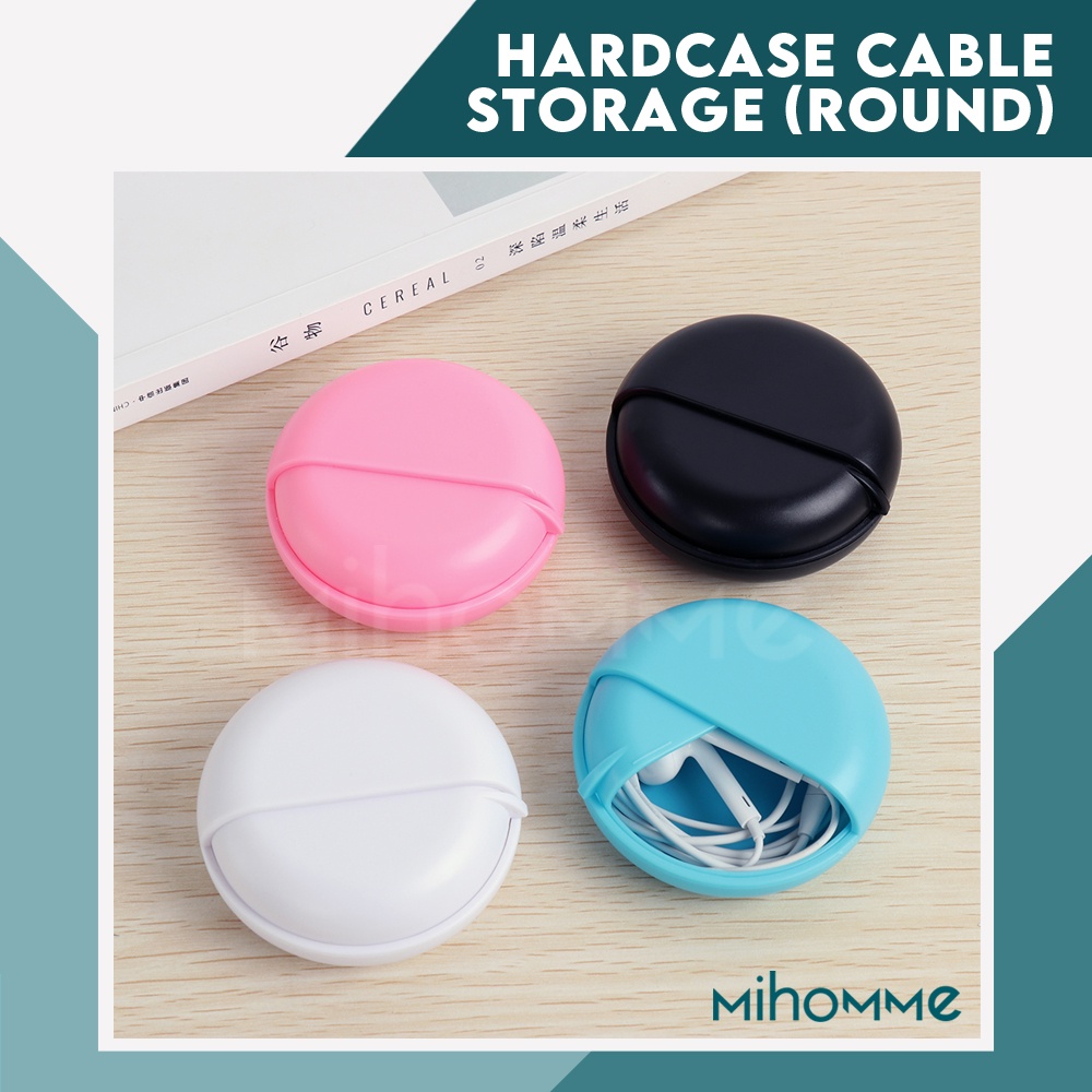 Earphone Headset Cable Hard Case Kotak Penyimpanan Kabel