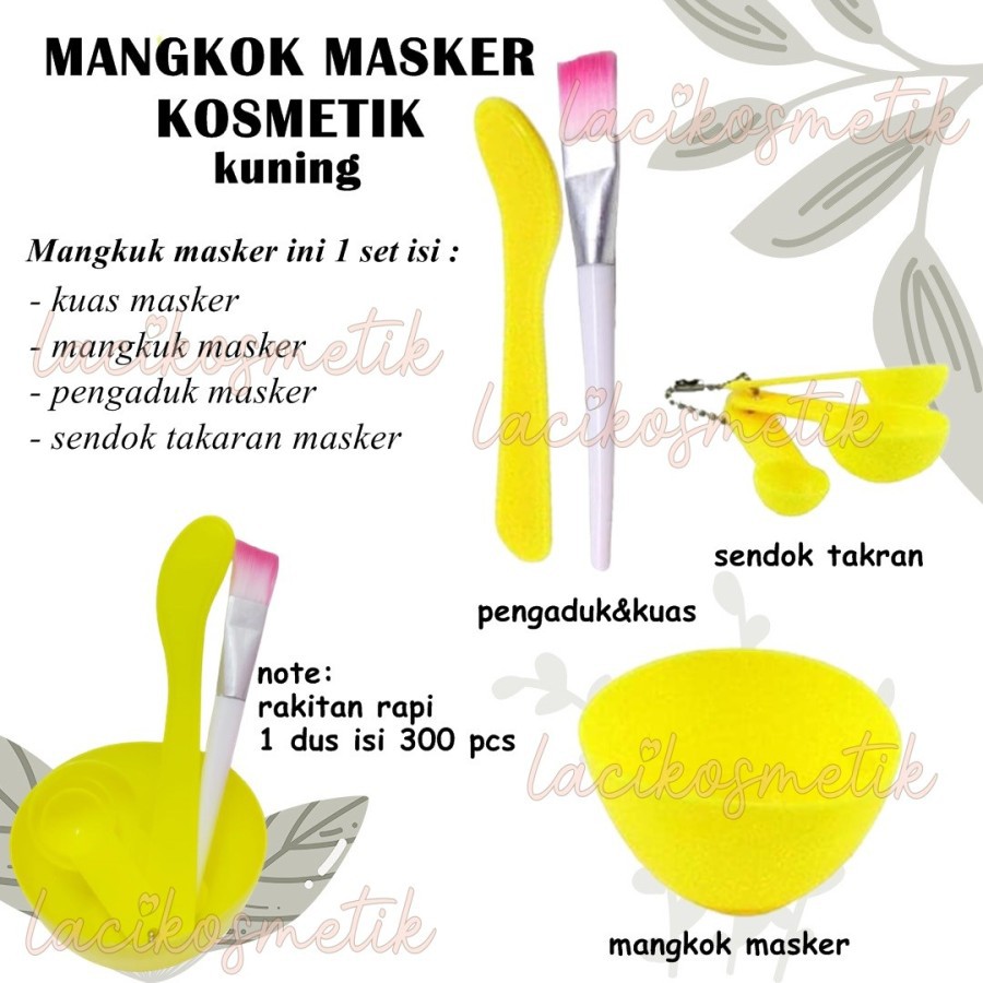 ✨LACIKOSME✨ SET MANGKOK MASKER KOSMETIK / SET MASK BOWL