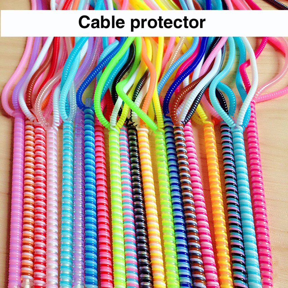 Pelindung Kabel 3 Warna Spiral BUY 1 GET 1 FREE / Protector Cable 3 Tone Karet Pelindung Kabel