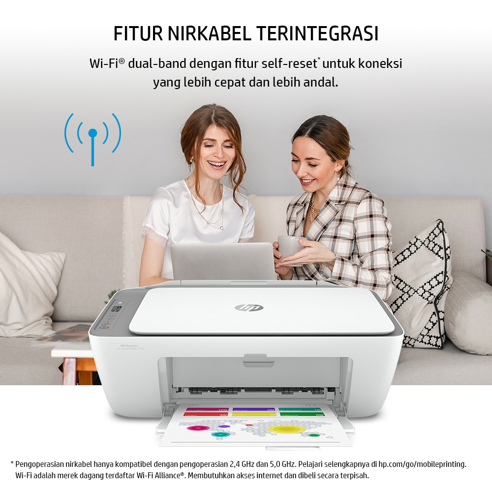 PRINTER HP Deskjet Ink Advantage 2775 2776 All In One Printer Wi-Fi Print Scan Copy