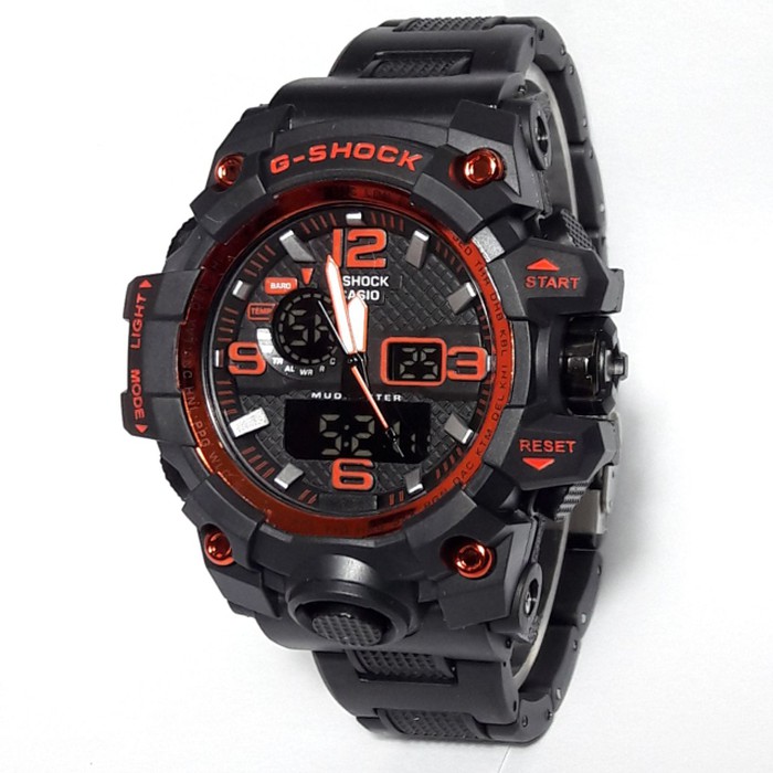 TERMURAH G SHOCK GWG 1000 MIKA GSHOCK GWG1000 RANTAI MIKA LIST OREN   Orange Diskon