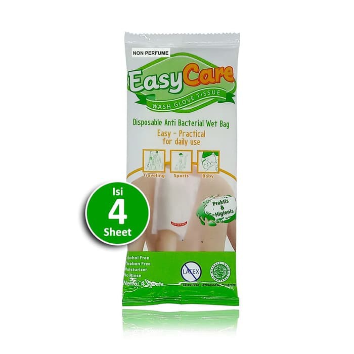 EasyCare Wash Gloves 4 Sheets Non Perfume