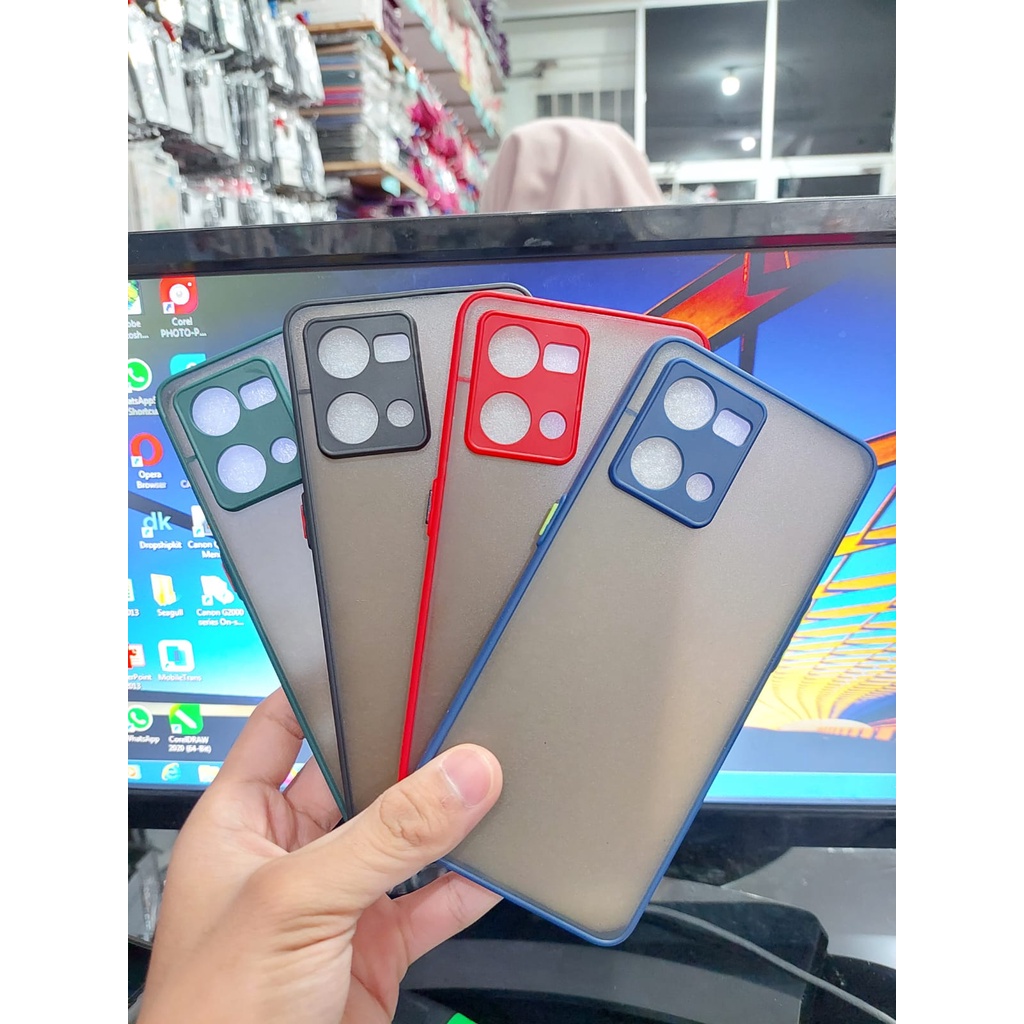 Bumper AERO CASE Oppo Reno 6 7 8 4G 6.4 inchi Reno6 Reno7 Reno8 Hardcase My Choice List Warna Matte