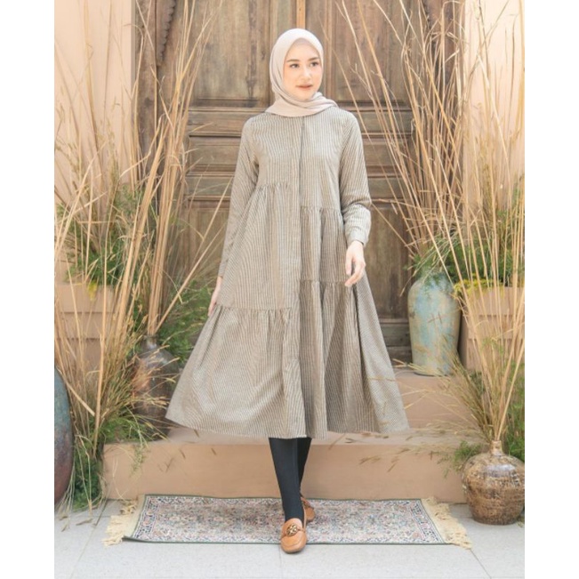 Bruna Ayesha Long Tunik Heaven Lights Size M