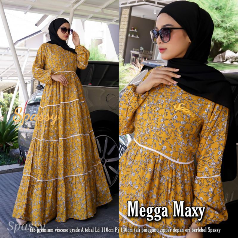 Megga Maxi/Dress/Gamis/Dress Murah/Gamis Murah By:Spassy