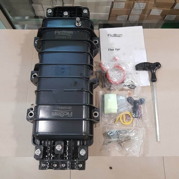 Joint Closure Inline 24Core Ficcom Fiber Optik Closure CAPASITY 24C