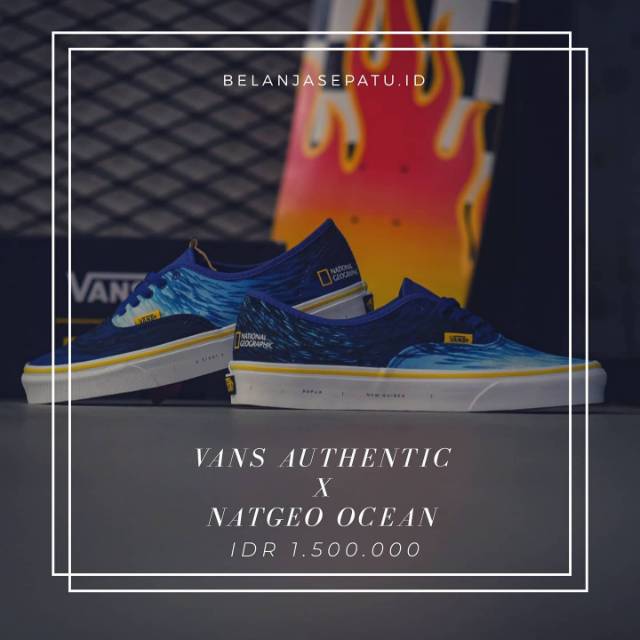 Vans Authentic x Natgeo Ocean BNIB Original 100%