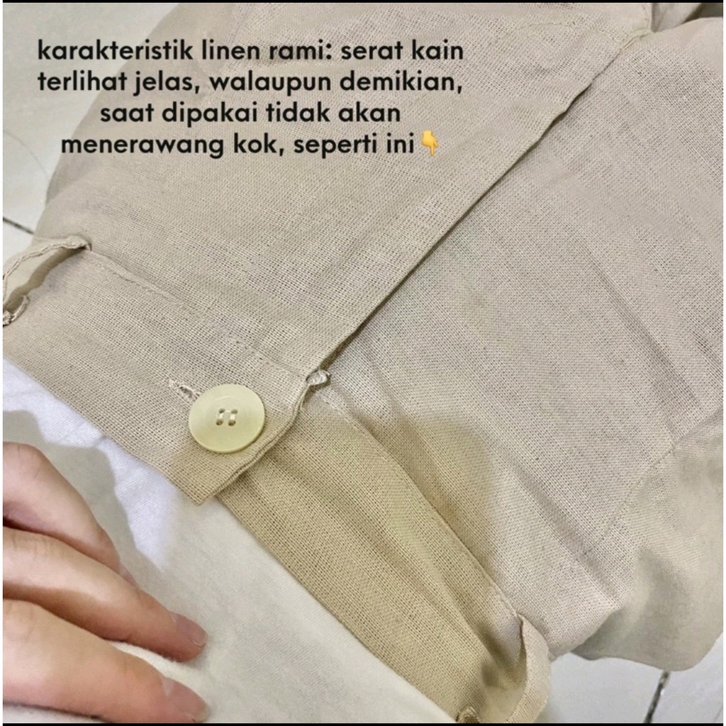 Kulot Linen M L XL XXL Highwaist SEOUL Kulot Linen Laura Slim Celana Kulot Linen Cullote / SEOUL Kulot Linen Grosir Sandaang