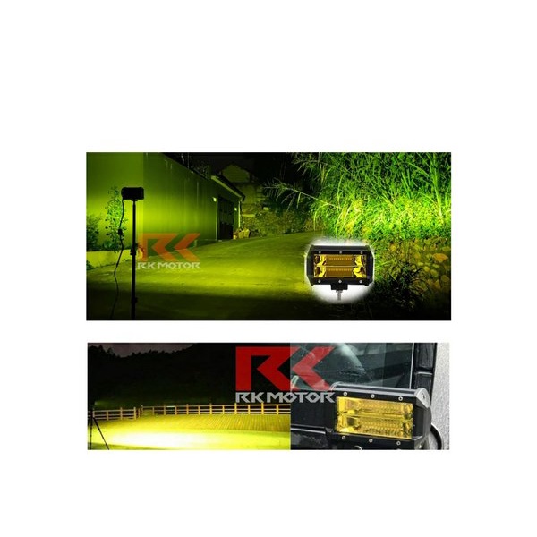 LAMPU SOROT LED KUNING - LAMPU KABUT KUNING - LAMPU OFFROAD LED KUNING - LAMPU ANTI BADAI YELLOW