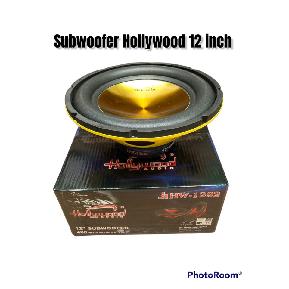 Subwoofer Hollywood 12inch HW/1292 Double Coil HW Speaker Mobil BassBox Aktif Hollywood Audio