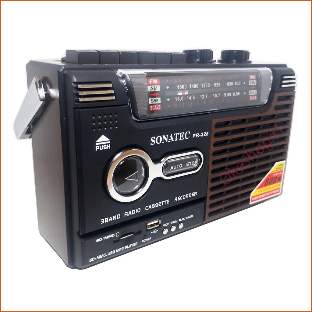 Sonatec PRI-328 Radio Kaset Portable Am Fm