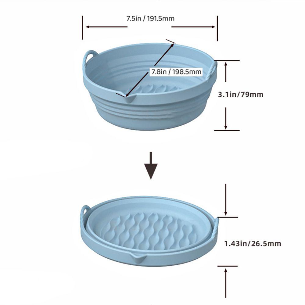 Preva Panci Silikon Lipat Pengganti Memasak Reusable Pizza Plate Baking Basket