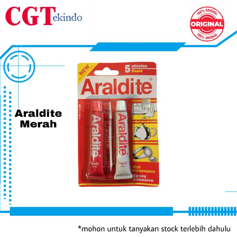 

Lem Araldite Merah 5 menit 30ml / Araldite Red