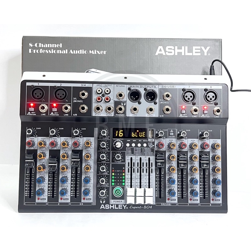 Mixer Audio Ashley EXPERT804/EXPERT 804 8CH USB-BLUETOOTH-SOUNDCARD