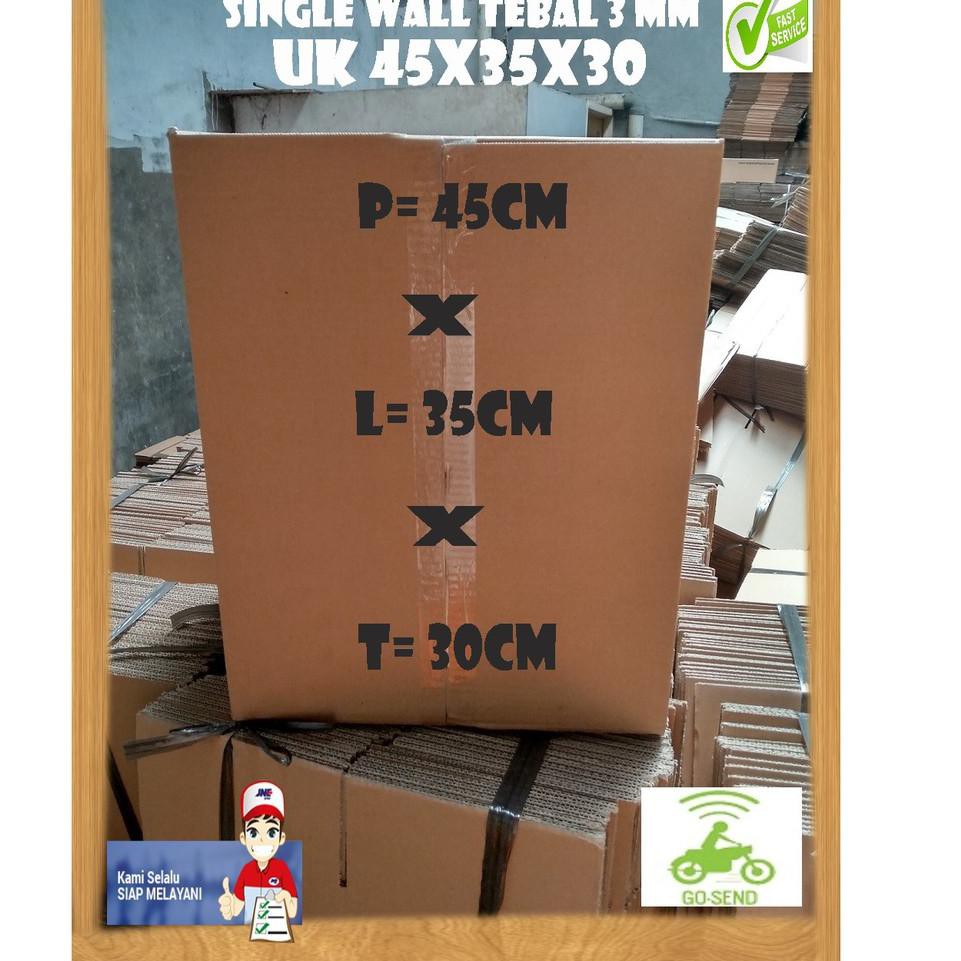 

【TGP】 Kardus Box Karton Polos UK45X35X30