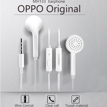 Handsfree Erphone MH 133 Copotan for Oppo, Vivo - Tanpa Packingan