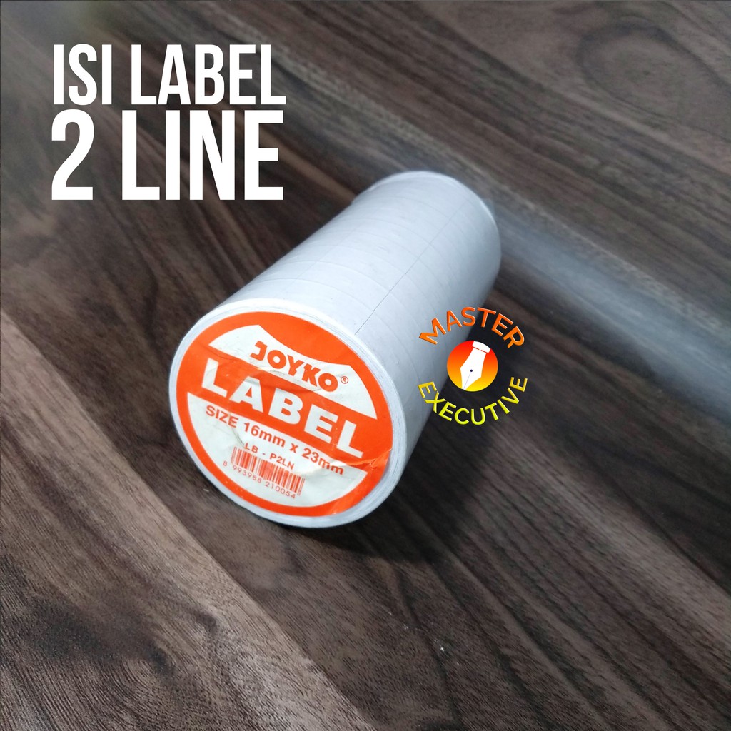 [Pak - 10 Roll] Joyko Isi Label 2 Baris / Refill 2 Line for Labeller MX - 6600