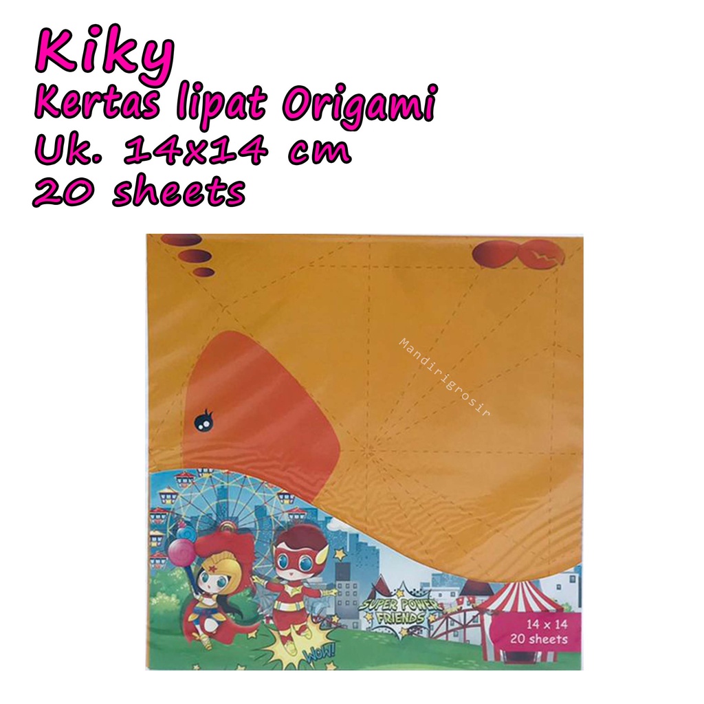 Kertas lipat origami * Kiky * Enchantimals Atp80 * Uk.14x14 20sheets