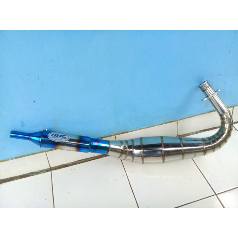 KNALPOT KOLONG YRC UJUNG BLUE RX KING