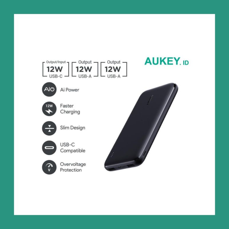 power bank Aukey PB-N73 Basic Original 10000mAh