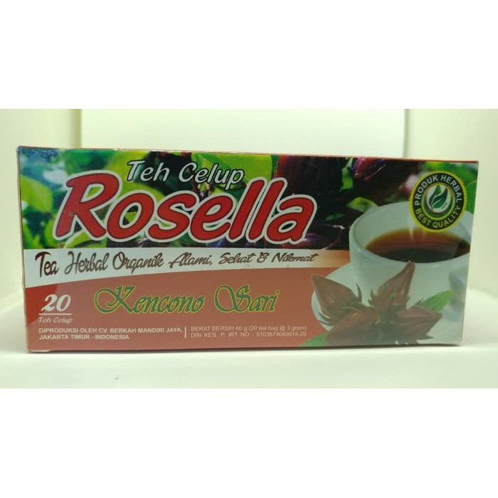 

Promo Teh CELUP Bunga Rosella Rosela Kencono Sari herbal Asli Original