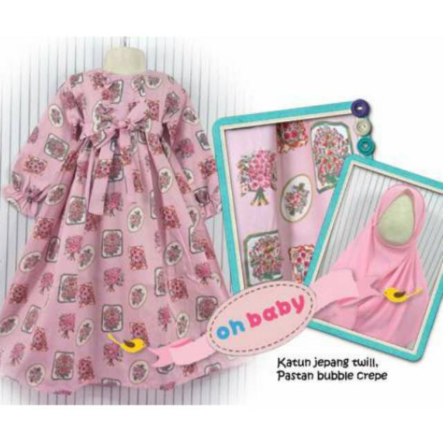 Gamis anak katun jepang