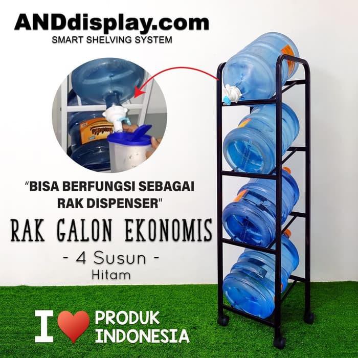HARGA SPESIAL  RAK GALON AIR 4 SUSUN EKONOMIS  KW 1