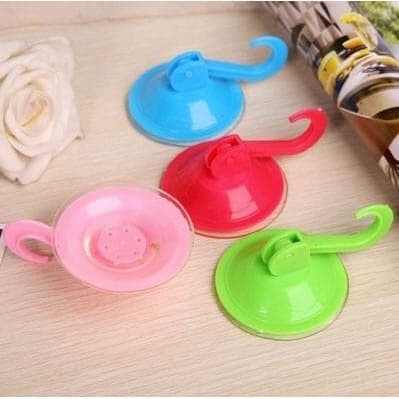 GANTUNGAN TEMPEL SUCTION HOOK CANTOLAN BAJU TEMPELAN KACA KAMAR MANDI / GANTUNGAN TEMPEL WARNA WARNI