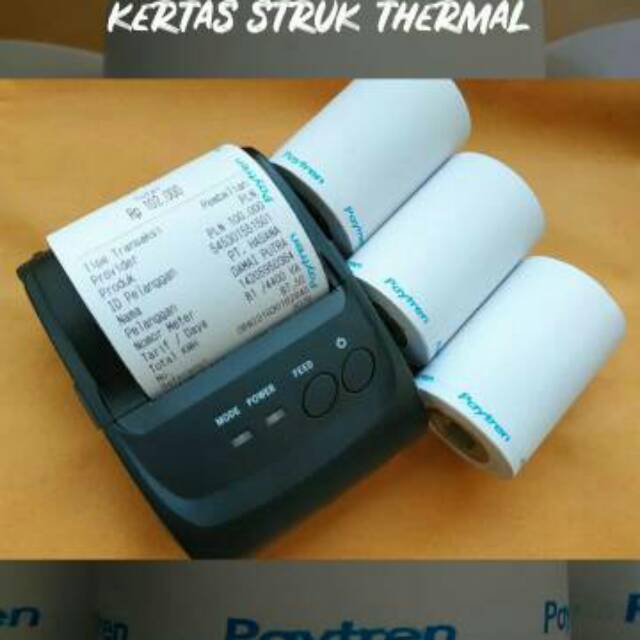 

Kertas thermal logo paytren biru