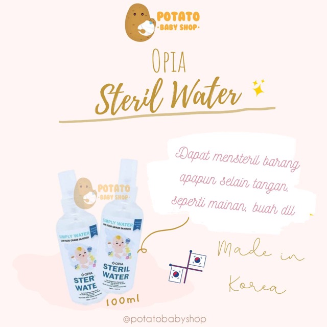 Opia Steril Water &amp; Sanitizer