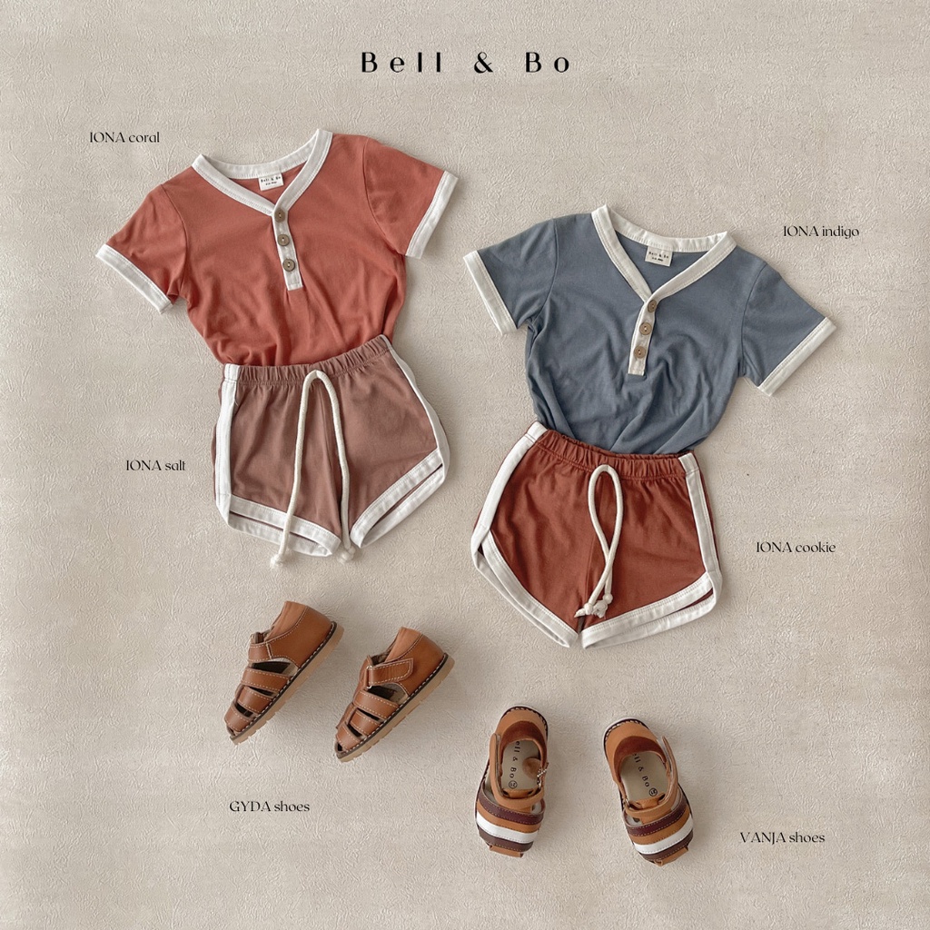 BELL &amp; BO - Iona set Bamboo - Setelan anak laki dan perempuan bahan bamboo