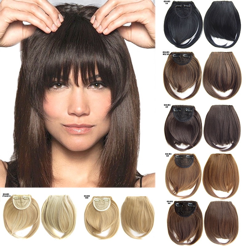 Wig / Rambut Palsu Model Poni Gaya Korea untuk Wanita