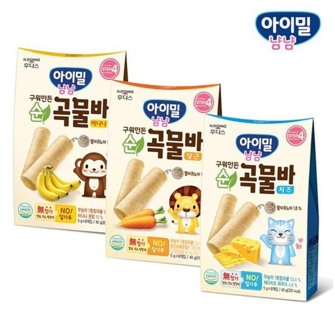 

Kusus Hari Ini Ildong Yum Yum Baked Pure Grain Bar 40G I Korea Baby Food Hemat