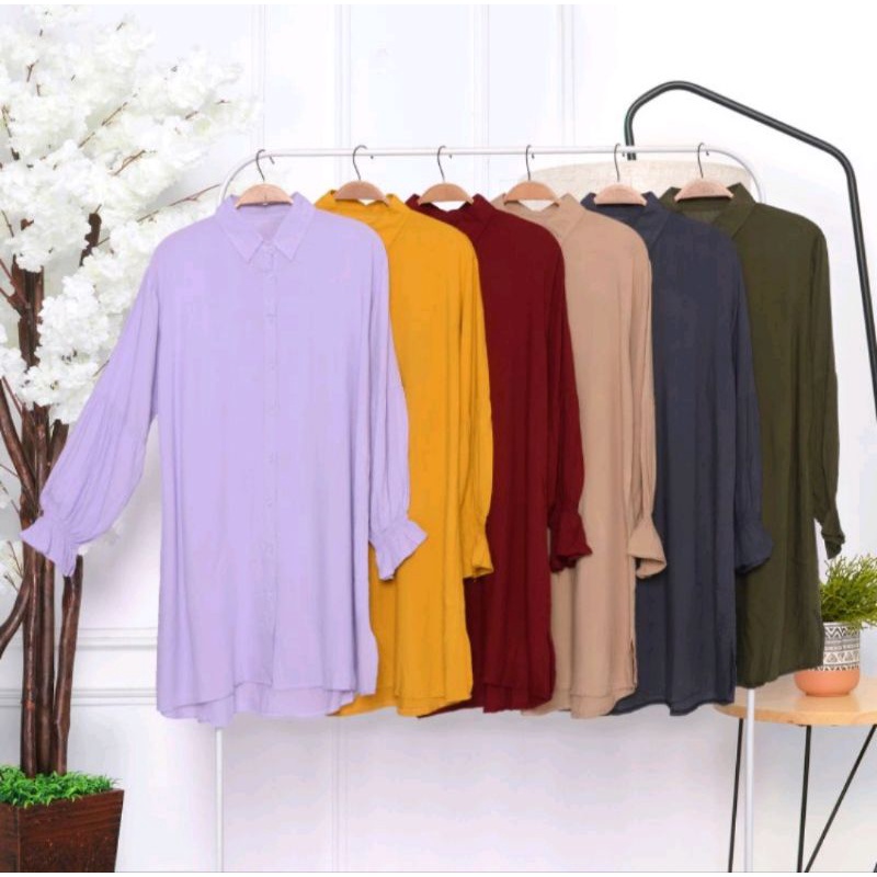 COD BANYAK WARNA Atasan Polos Jumbo LD 140 Bahan rayon adem