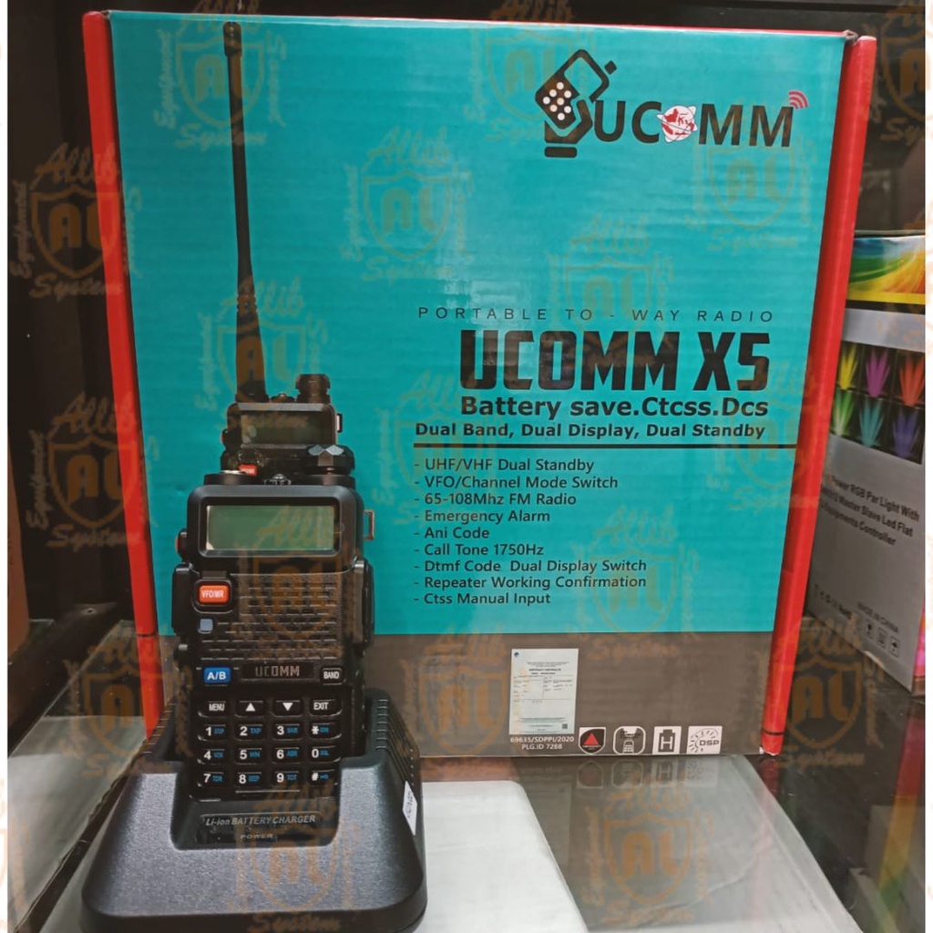 HT UCOMM X5 PORTABLE TO - WAY RADIO