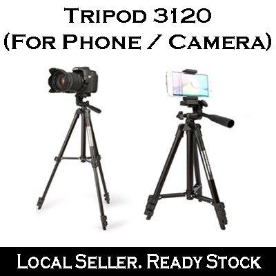 TF-3120 Tripod/106cm Tripod dan U Holder Carry Bag Kamera DSLR Free Holder U untuk Hp