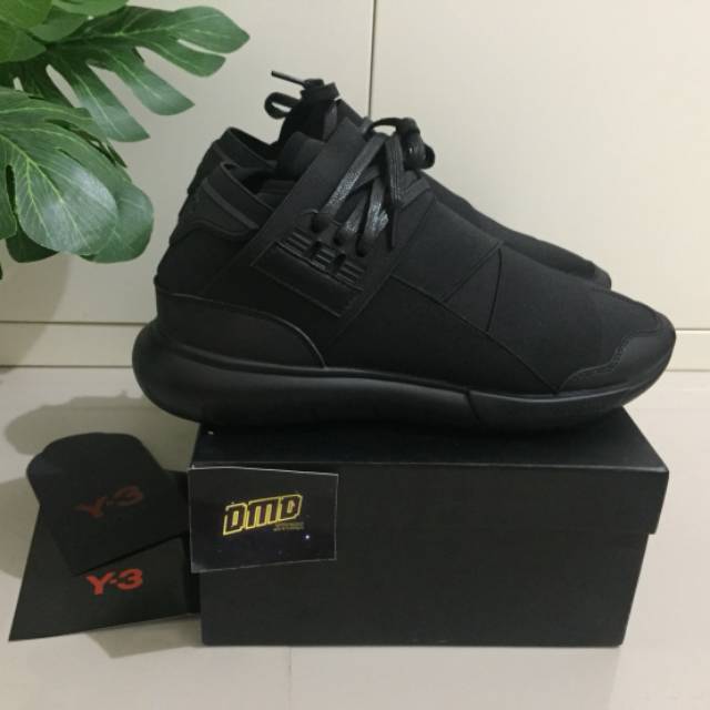 TERMURAH SEPATU ADIDAS Y3 QASA YOHJI YAMAMOTO TRIPLE BLACK - PREMIUM ORIGINAL