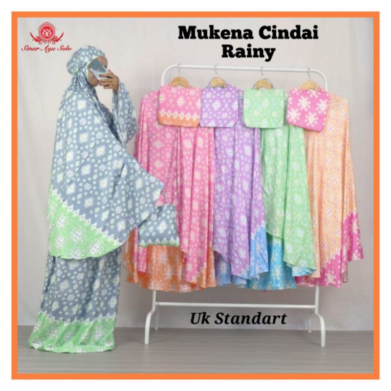 Mukena Murah Telekung Katun Bordir Tas Plastik polino bkn