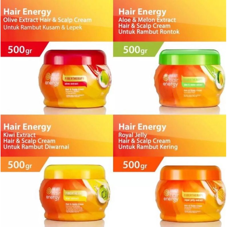 MAKARIZO HAIR ENERGY HAIR &amp;  SCALP CREAM MEMPERBAIKI RAMBUT RUSAK RONTOK KUSAM KERING -500gr