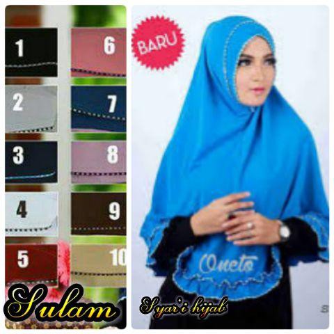 Jilbab / Hijab Instan Syar'i Sulam
