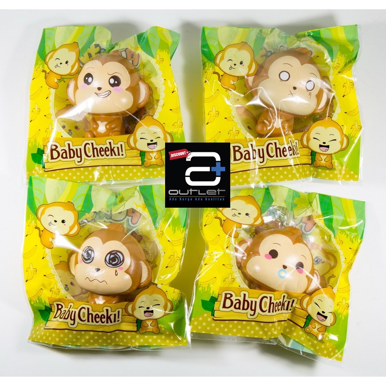 Squishy Baby Cheeki Squishy Monyet Punimaru Squishy Licensed