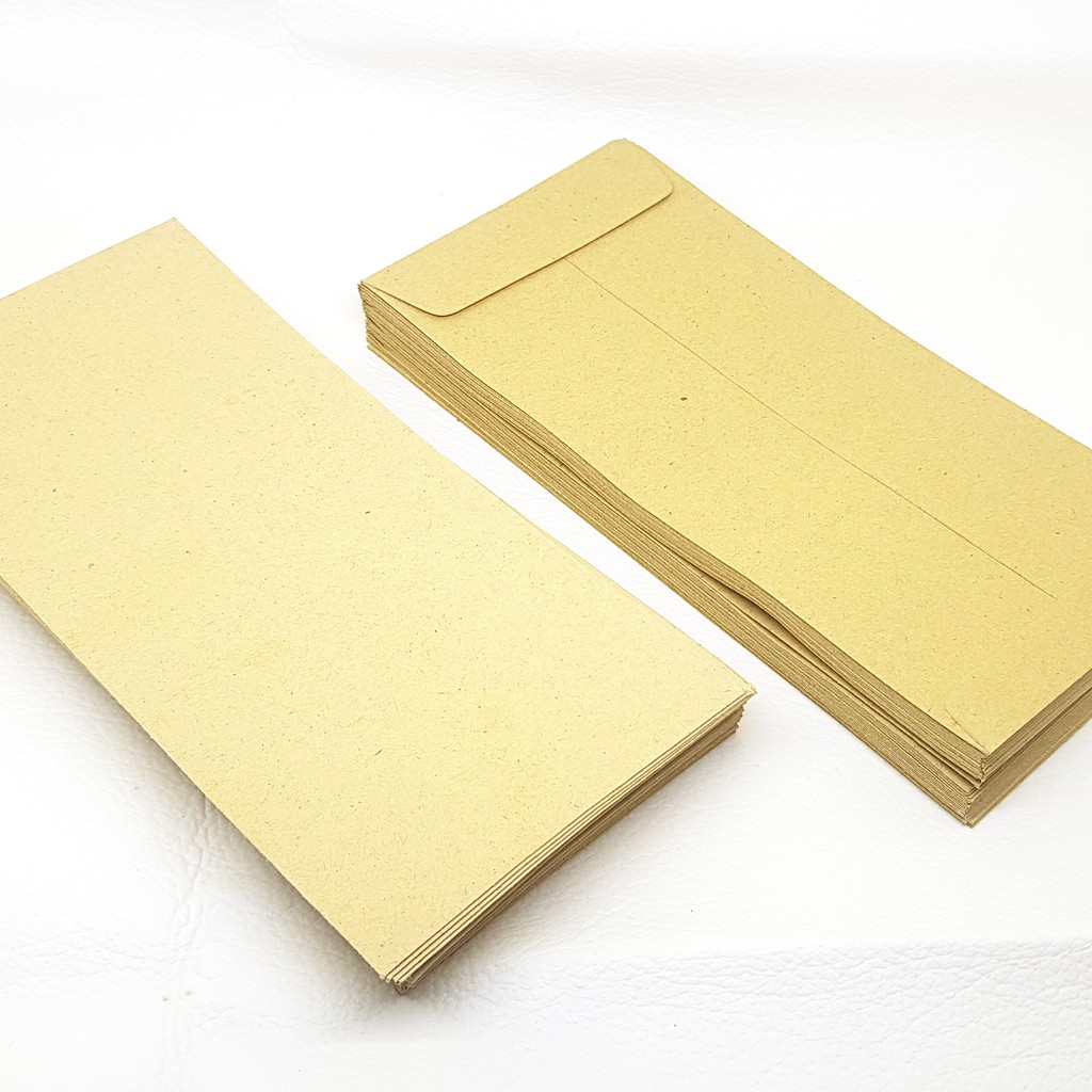 

Amplop gaji karyawan, amplop kartu ucapan, amplop angpau bahan kraft