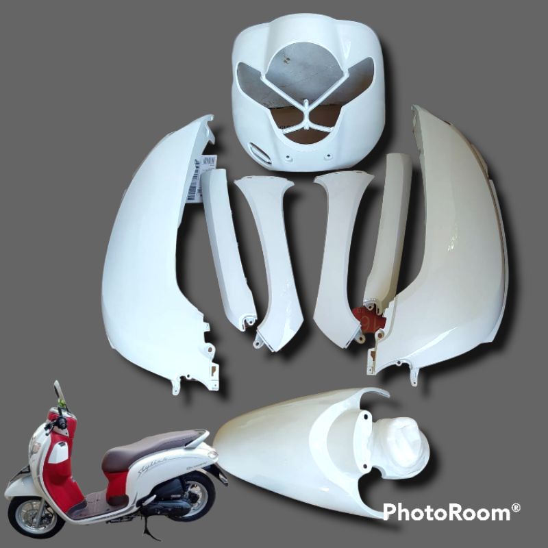 FULL BODI ALUS HONDA SCOOPY ALL NEW DONAT PUTIH 2018-2020